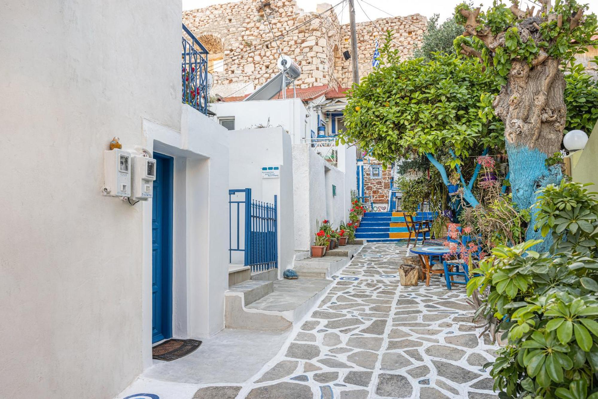 Pythagorio Blue Street Apartment With Balcony Pythagoreio Exterior foto